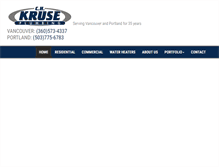 Tablet Screenshot of chkruseplumbing.com